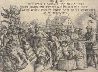 Illustratie bij Spreuken 11:26, 1534