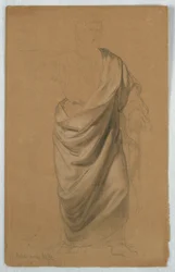 Draperiestudie voor 