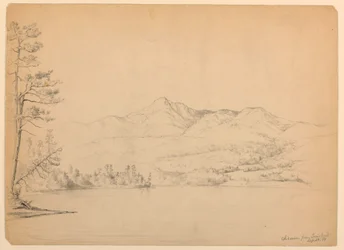 Tekening, Chocorua Mountain vanaf Cara
