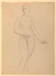 Tekening, mevrouw Henry Schieffelin, S, 1881