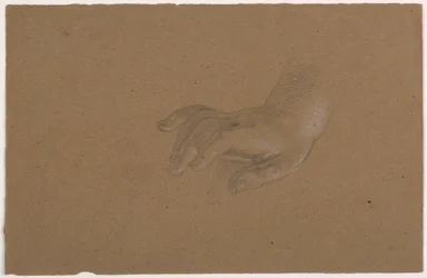 Tekening, Rechterhandstudie, 1850-60