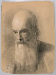 Tekening, Studie voor "Een les in Ch, 1863