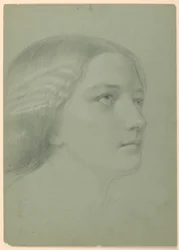 Tekening, Studie voor "Een Magdalena", F, 1852