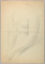 Tekening, Studie voor duplicaat van "C, 1850