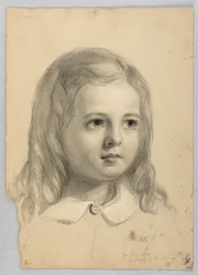 Tekening, Studie voor duplicaat van "Christiana", 1850