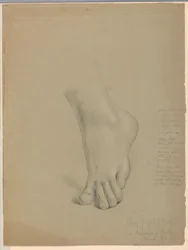 Tekening, Studie voor duplicaat van "Christiana", maart 1850