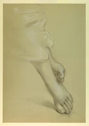Tekening, Studie voor "Gerechtigheid en Pe, 1878