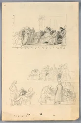 Tekening, Studie voor "Wetenschappelijke Groep", 1858