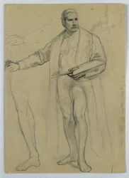 Tekening, Studie voor "Titiaan Tonen, 1866