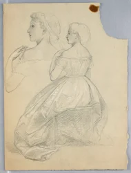 Tekening, Studie voor "Titiaan Tonen, 1872