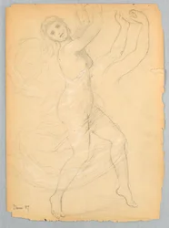 Tekening, Studie voor de National Academy, juni 1868
