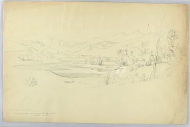 Franconia Notch vanaf de Pemigewasset Rivier nabij Grafton House