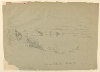 Landschapsschets, Walker Pond, New Hampshire