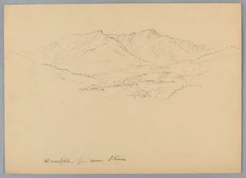 Mt. Mansfield vanuit de buurt van Stowe, Vermont