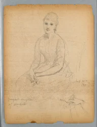 Schets voor portret van de jongste dochter van William Astor