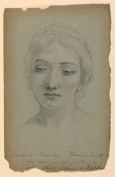 Schets van Carolina Palombo, Studie voor "De Dochter van de Goudsmid"