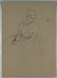 Studie voor "Martha Washington Ontvangst"