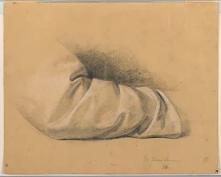 Studie van mouw voor "Heilige Les"