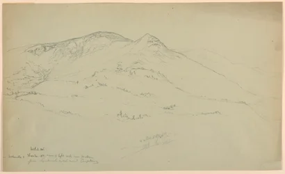 Welch Mountain in Waterville en Thornton, New Hampshire, vanaf Sandwich Notch Road, Campton