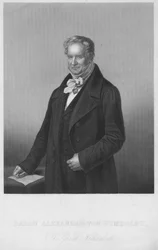 Baron Alexander Von Humboldt, de grote natuuronderzoeker, 1850s