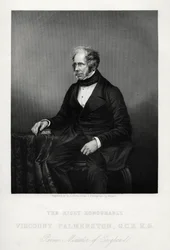 Henry John Temple, 3e Burggraaf Palmerston, Britse staatsman, ca. 1880