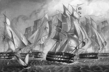 Sir Charles Napiers overwinning bij Kaap St. Vincent, 5 juli 1833, ca. 1857