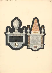 Monumenten voor mevrouw Rebecca Cassamajor en Thoma Spateman, Chiswick Church