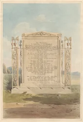 Graf van Philip James de Loutherbourg, van Chiswick Churchyard