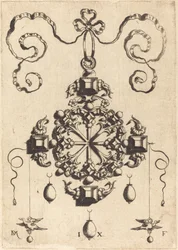 Grote hanger in de vorm van een wiel
