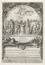Allegorie op het huwelijk van Willem V en Wilhelmina van Pruisen, 1767