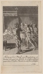 Blad 2 uit de serie "Geschiedenis van Brandenburg"