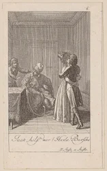 Blad 6 bij „De indianen in Engeland“ van Aug. von Kotzebue