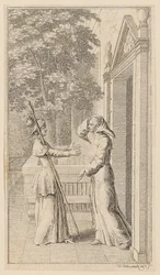 Broeder Graurock en de pelgrimse, blad 4 uit de eerste uitgave van de „Gedichten van Gottfried August Bürger”