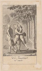 Vriendschap, blad 2 uit de reeks „Oprechtheid en huichelarij”