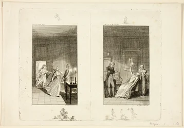 Illustratie bij Clarissa van Samuel Richardson