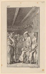 Lienhard en Gertrud in het appartement van Rudi