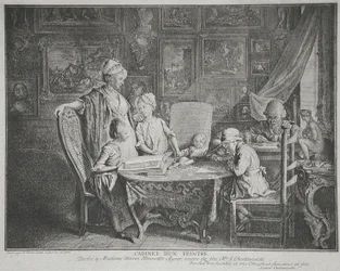 Atelier van een schilder