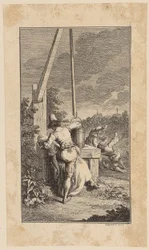 Titelgravure bij Webers „Leven, daden en meningen van dr. J. Peter Menadie“, tweede deel