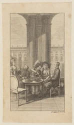 Titelfiguur uit Winkopp’s „Het leven van prior Hartungus”, eerste deel