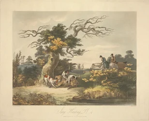 Set van vier: (4) Hertenjacht