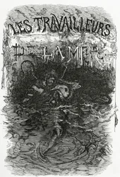 Illustratie voor de roman Les Travailleurs de la Mer, 19e eeuw