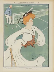 Marthe Regnier, Franse actrice. Illustratie voor Le Rire