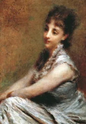 Portret van gravin Arrivabene Marta Bussi Rosnati