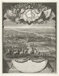 Verovering van Maastricht door de Fransen op 30 juni 1673. Grandes Conquêtes du Roi (series title)