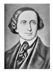 Portret van Hans Christian Andersen (1805-75)