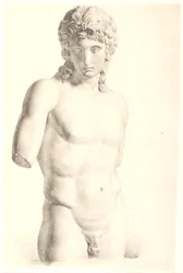 Tekening naar gips: "Eros van Centocelle" (Vaticaan)