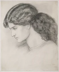 Hoofd van een vrouw, 1861