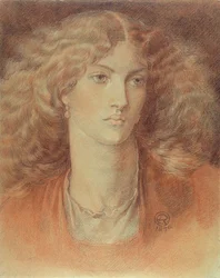 Hoofd van een Vrouw, genaamd Ruth Herbert, 1876