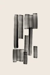 Abstracte penseelstreken