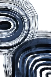 Abstracte indigo-krommen